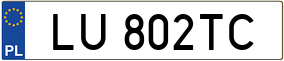 Truck License Plate